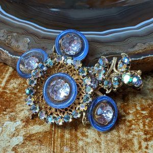 Vintage Miriam Haskell Signed Brooch